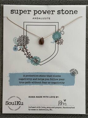 SoulKu Andalusite Super Power Stone Necklace